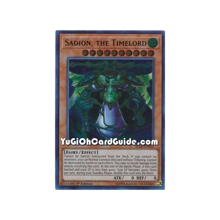 Sadion, the Timelord (Ultra Rare) – Battles of Legend Lights Revenge | Carta YUGIOH en México