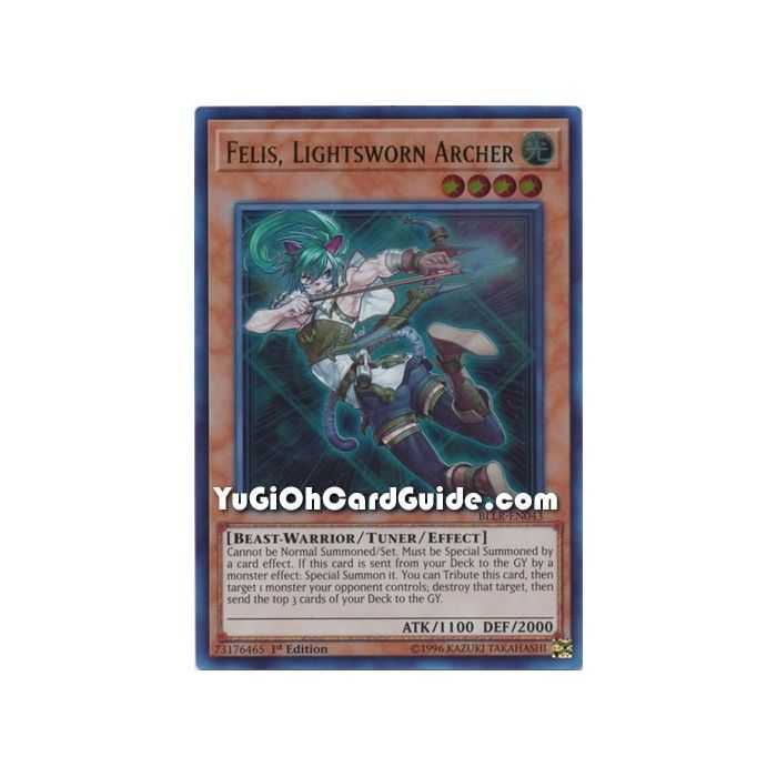 Felis, Lightsworn Archer (Ultra Rare) – Battles of Legend Lights Revenge | Carta YUGIOH en México