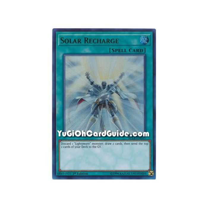 Solar Recharge (Ultra Rare) – Battles of Legend Lights Revenge | Carta YUGIOH en México