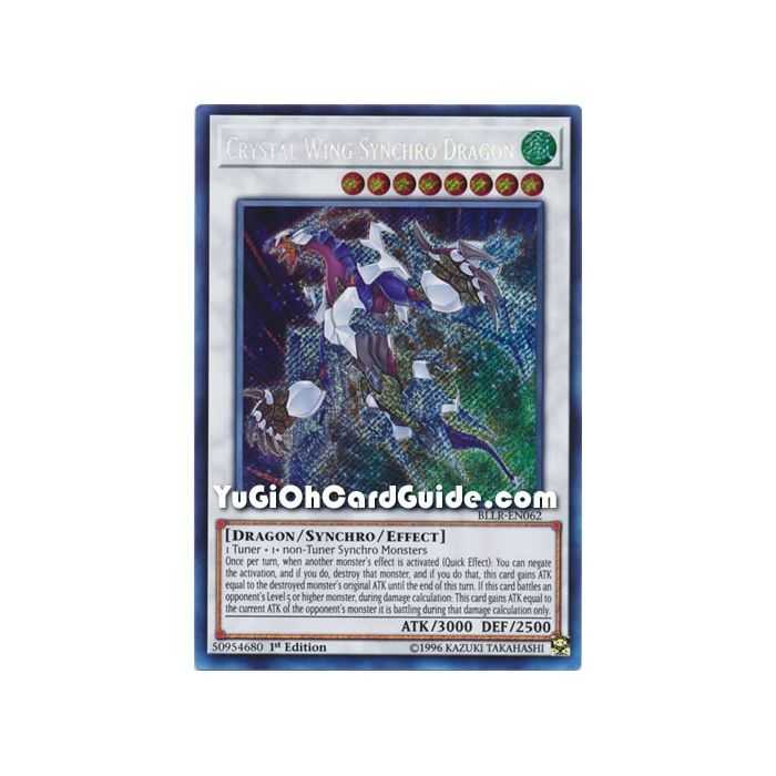 Crystal Wing Synchro Dragon (Secret Rare) – Battles of Legend Lights Revenge | Carta YUGIOH en México