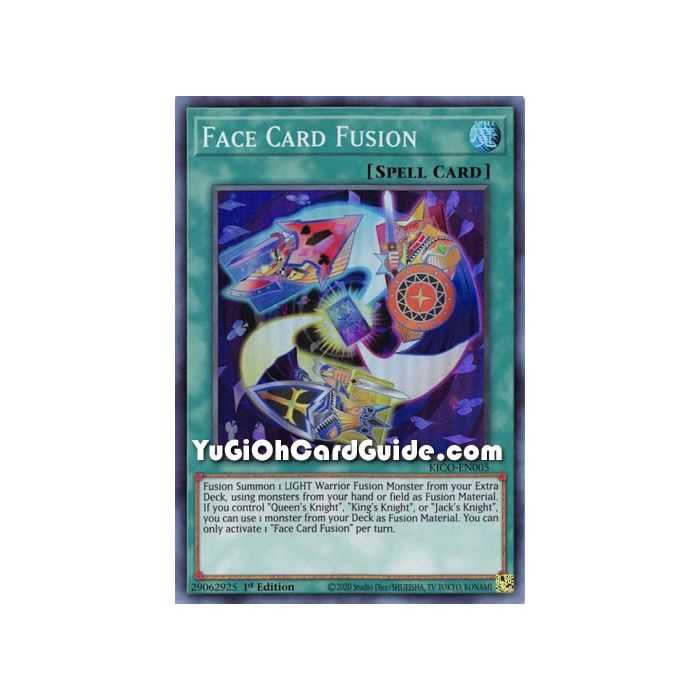 Face Card Fusion (Super Rare) – Kings Court | Carta YUGIOH en México