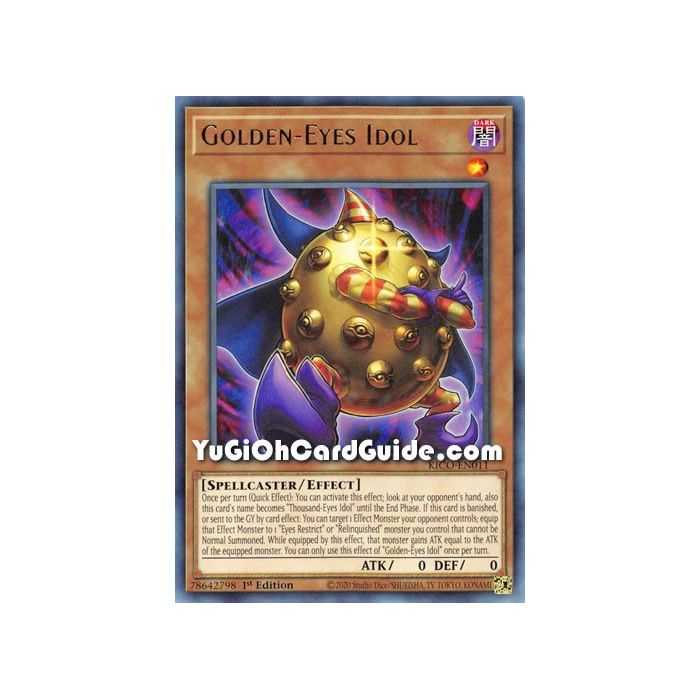Golden-Eyes Idol (Rare) – Kings Court | Carta YUGIOH en México