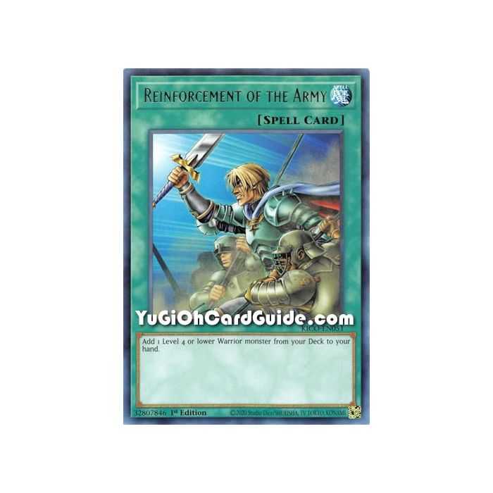 Reinforcement of the Army (Rare) – Kings Court | Carta YUGIOH en México