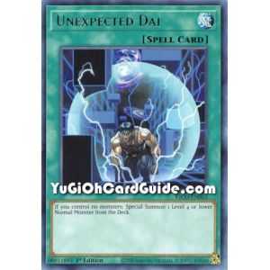 Unexpected Dai (Rare) – Kings Court | Carta YUGIOH en México