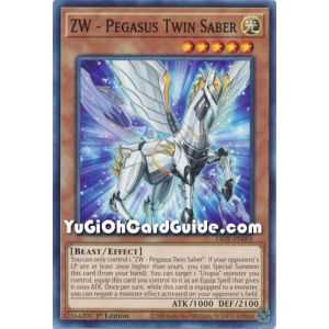 ZW - Pegasus Twin Saber (Common) – Lightning Overdrive | Carta YUGIOH en México