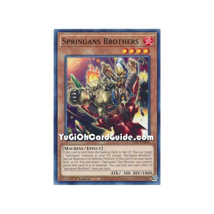 Springans Brothers (Common) – Lightning Overdrive | Carta YUGIOH en México