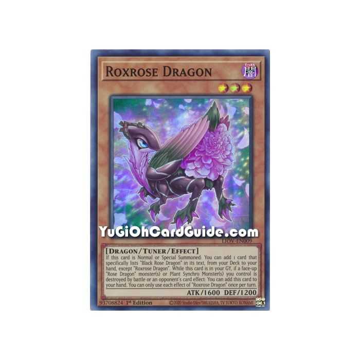 Roxrose Dragon (Super Rare) – Lightning Overdrive | Carta YUGIOH en México