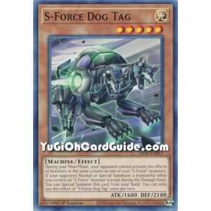 S-Force Dog Tag (Common) – Lightning Overdrive | Carta YUGIOH en México