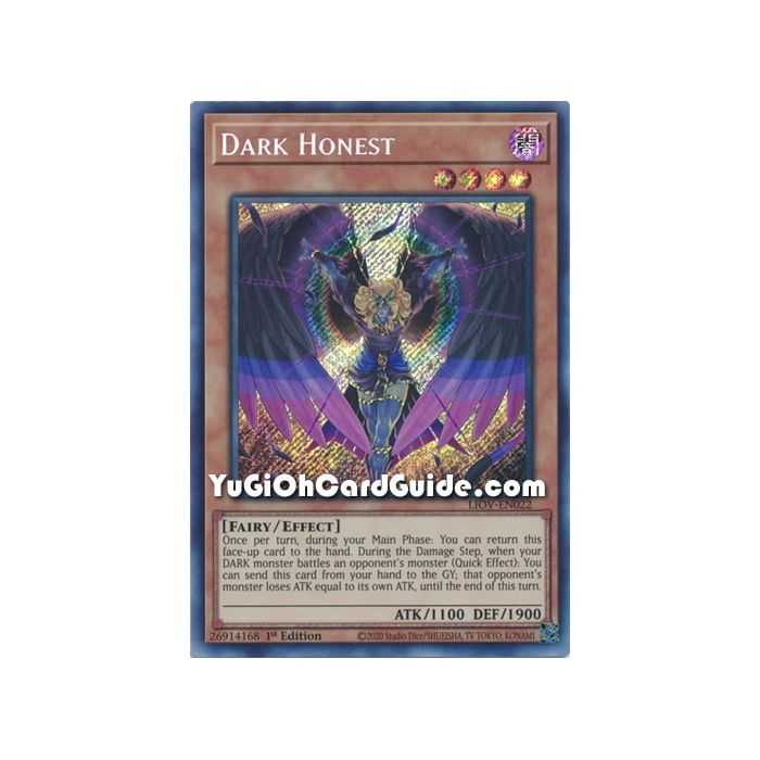 Dark Honest (Secret Rare) – Lightning Overdrive | Carta YUGIOH en México