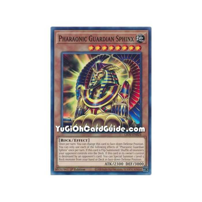 Pharaonic Guardian Sphinx (Common) – Lightning Overdrive | Carta YUGIOH en México
