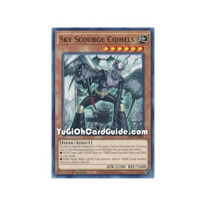 Sky Scourge Cidhels (Common) – Lightning Overdrive | Carta YUGIOH en México