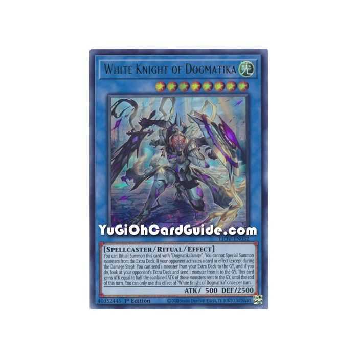 White Knight of Dogmatika (Ultra Rare) – Lightning Overdrive | Carta YUGIOH en México