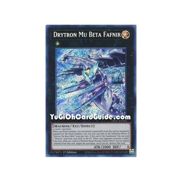Dryton Mu Beta Fafnir (Secret Rare) – Lightning Overdrive | Carta YUGIOH en México