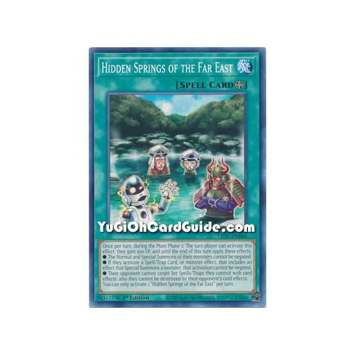 Hidden Springs of the Far East (Common) – Lightning Overdrive | Carta YUGIOH en México