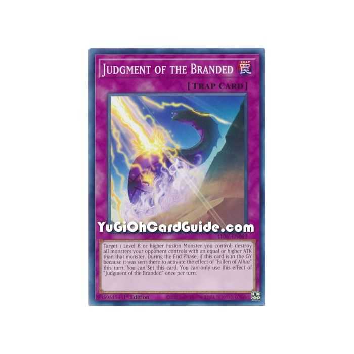 Judgment of the Branded (Common) – Lightning Overdrive | Carta YUGIOH en México