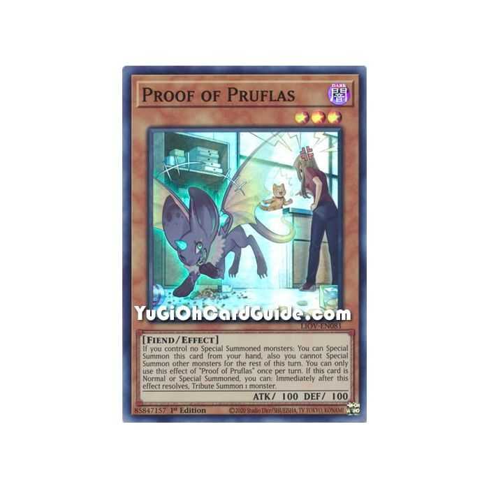Proof of Pruflas (Super Rare) – Lightning Overdrive | Carta YUGIOH en México