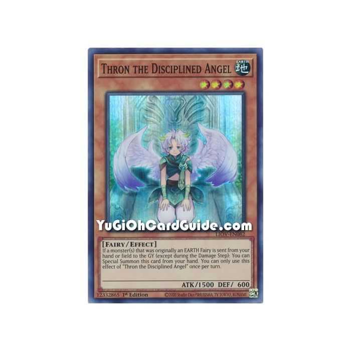 Thron the Disciplined Angel (Super Rare) – Lightning Overdrive | Carta YUGIOH en México