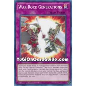 War Rock Generations  (Common) – Lightning Overdrive | Carta YUGIOH en México