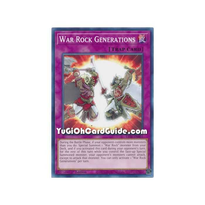 War Rock Generations  (Common) – Lightning Overdrive | Carta YUGIOH en México
