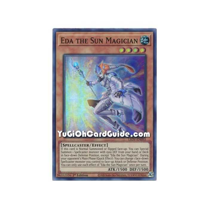 Eda the Sun Magician (Super Rare) – Lightning Overdrive | Carta YUGIOH en México