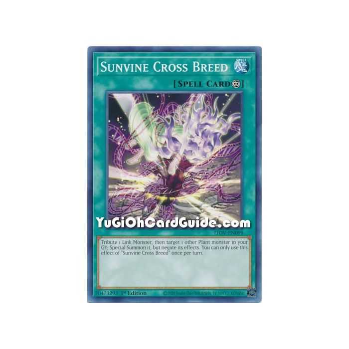 Sunvine Cross Breed (Common) – Lightning Overdrive | Carta YUGIOH en México