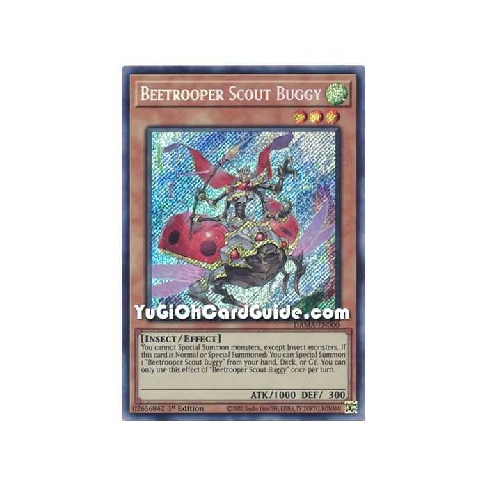 Beetrooper Scout Buggy (Secret Rare) – Dawn of Majesty | Carta YUGIOH en México