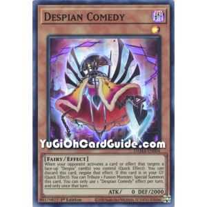 Despian Comedy (Super Rare) – Dawn of Majesty | Carta YUGIOH en México