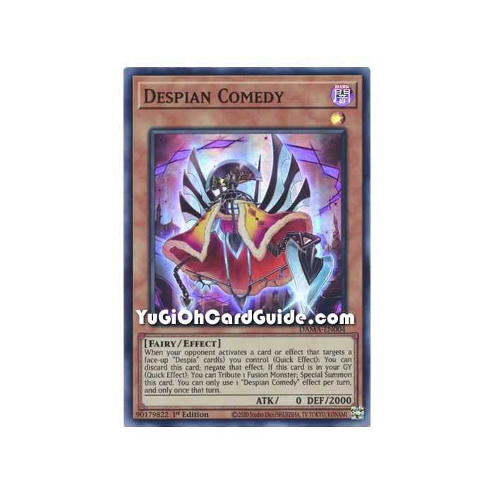 Despian Comedy (Super Rare) – Dawn of Majesty | Carta YUGIOH en México