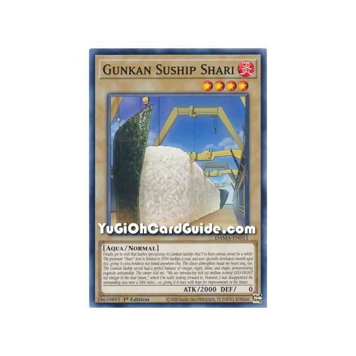 Gunkan Suship Shari (Common) – Dawn of Majesty | Carta YUGIOH en México