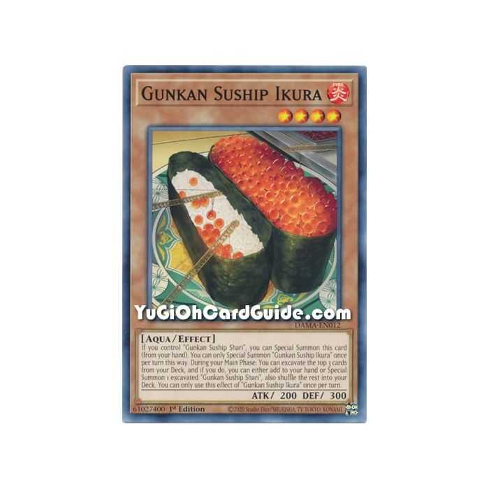 Gunkan Suship Ikura (Common) – Dawn of Majesty | Carta YUGIOH en México
