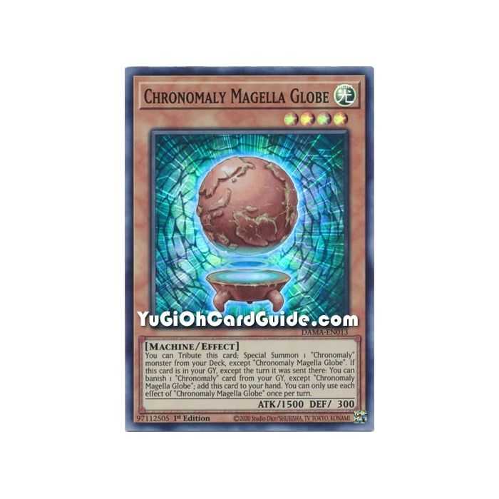 Chronomaly Magella Globe (Super Rare) – Dawn of Majesty | Carta YUGIOH en México