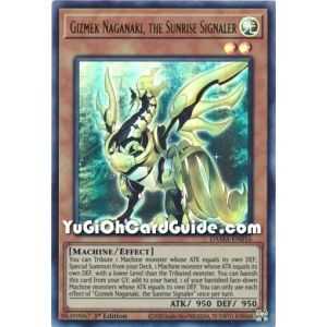 Gizmek Naganaki, The Sunriser Signaler (Ultra Rare) – Dawn of Majesty | Carta YUGIOH en México