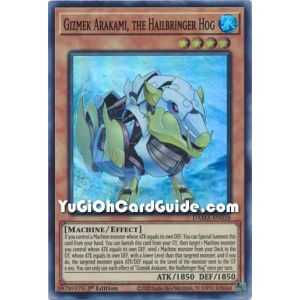 Gizmek Arakami, the Hailbringer Hog (Super Rare) – Dawn of Majesty | Carta YUGIOH en México