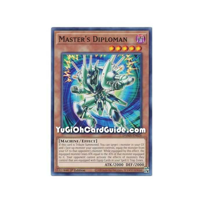 Master's Diploman (Common) – Dawn of Majesty | Carta YUGIOH en México
