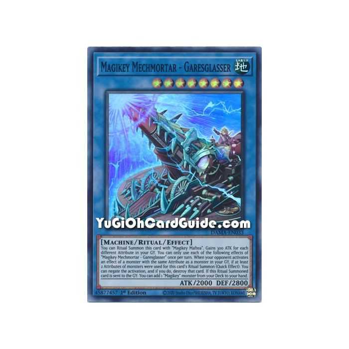 Magikey Mechmortar - Garesglasser (Super Rare) – Dawn of Majesty | Carta YUGIOH en México