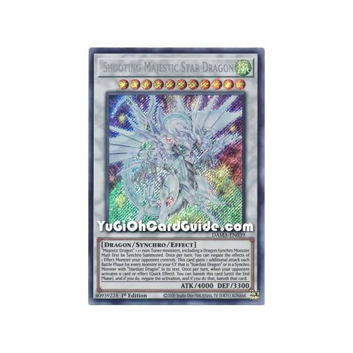 Shooting Majestic Star Dragon (Secret Rare) – Dawn of Majesty | Carta YUGIOH en México