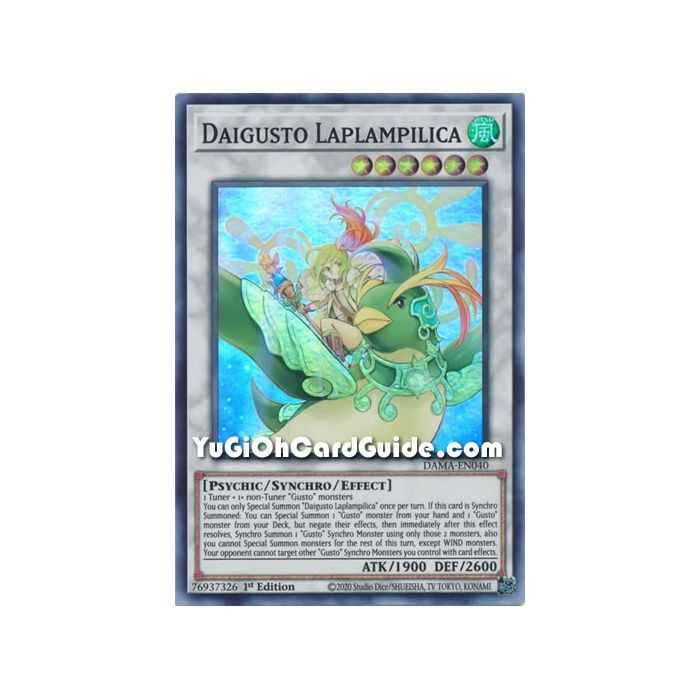Daigusto Laplampilica (Super Rare) – Dawn of Majesty | Carta YUGIOH en México