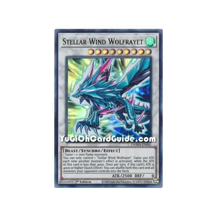 Stellar Wing Wolfrayet (Ultra Rare) – Dawn of Majesty | Carta YUGIOH en México