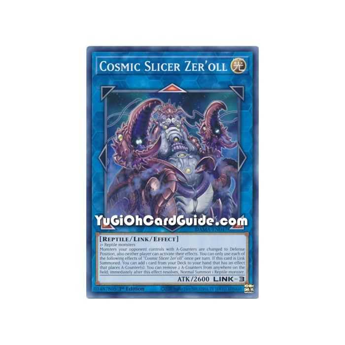Cosmic Slicer Zer'oll (Common) – Dawn of Majesty | Carta YUGIOH en México