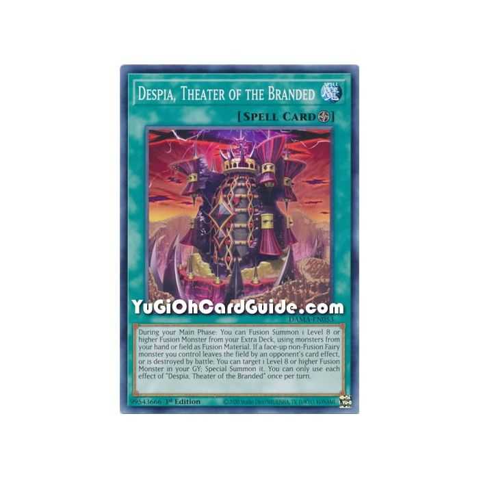 Despia, Theater of the Branded (Common) – Dawn of Majesty | Carta YUGIOH en México