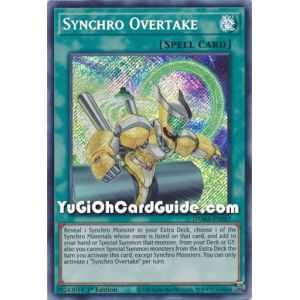 Synchro Overtake (Secret Rare) – Dawn of Majesty | Carta YUGIOH en México