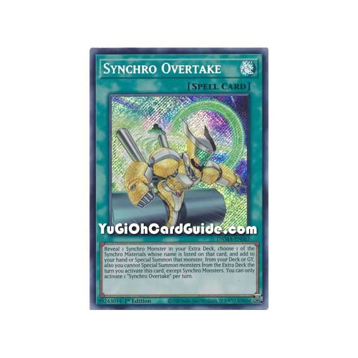 Synchro Overtake (Secret Rare) – Dawn of Majesty | Carta YUGIOH en México