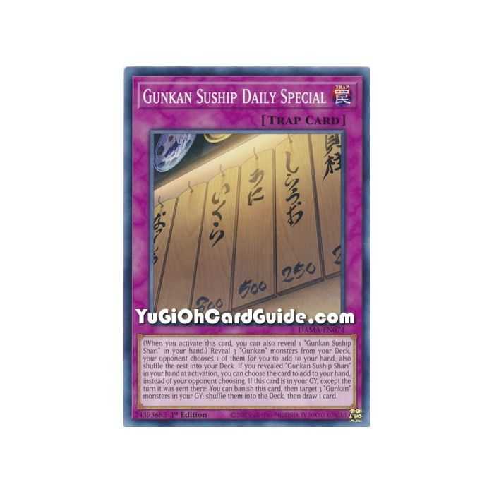 Gunkan Suship Daily Special (Common) – Dawn of Majesty | Carta YUGIOH en México