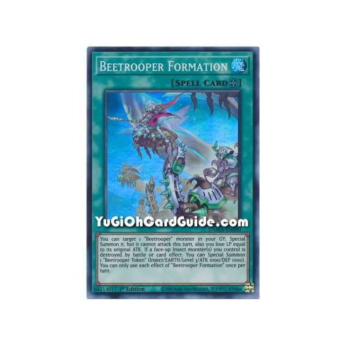 Beetrooper Formation (Super Rare) – Dawn of Majesty | Carta YUGIOH en México