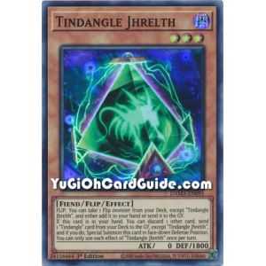 Tindangle Jhrelth (Super Rare) – Dawn of Majesty | Carta YUGIOH en México