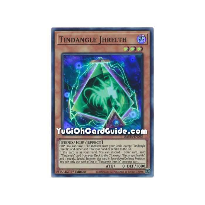 Tindangle Jhrelth (Super Rare) – Dawn of Majesty | Carta YUGIOH en México