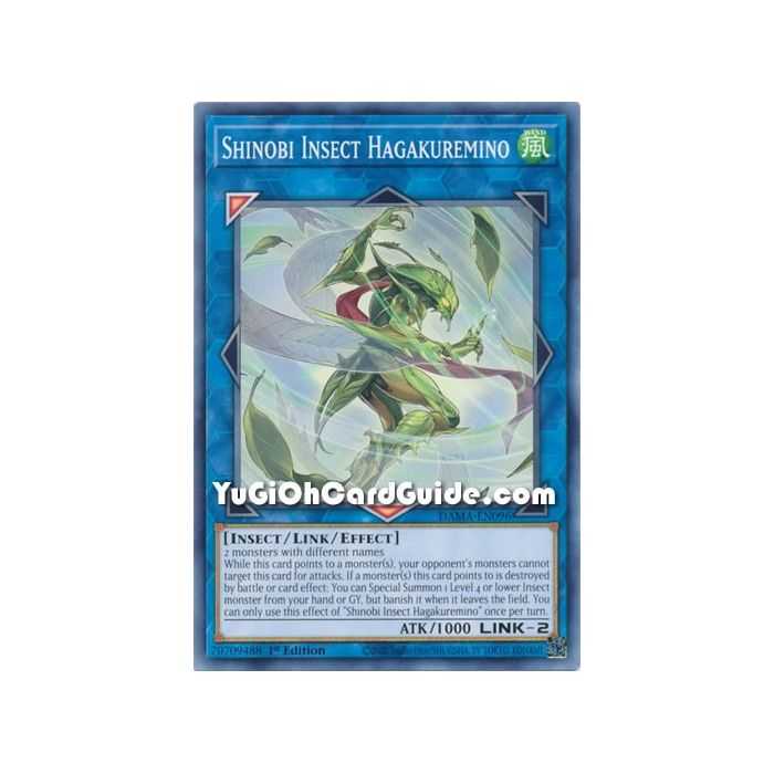 Shinobi Insect Hagakuremino (Common) – Dawn of Majesty | Carta YUGIOH en México