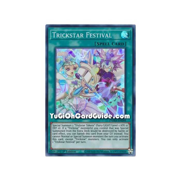 Trickstar Festival (Super Rare) – Dawn of Majesty | Carta YUGIOH en México