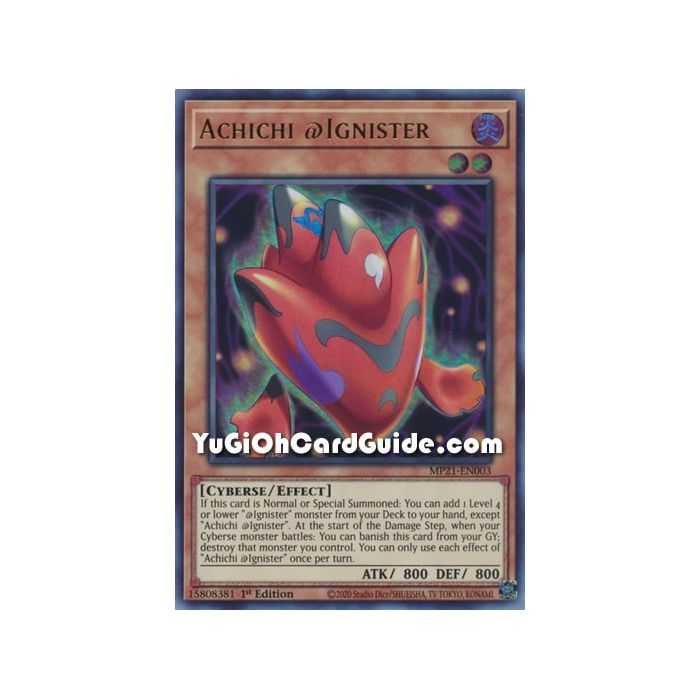 Achichi @Ignister (Ultra Rare) – 2021 Tin of Ancient Battles | Carta YUGIOH en México