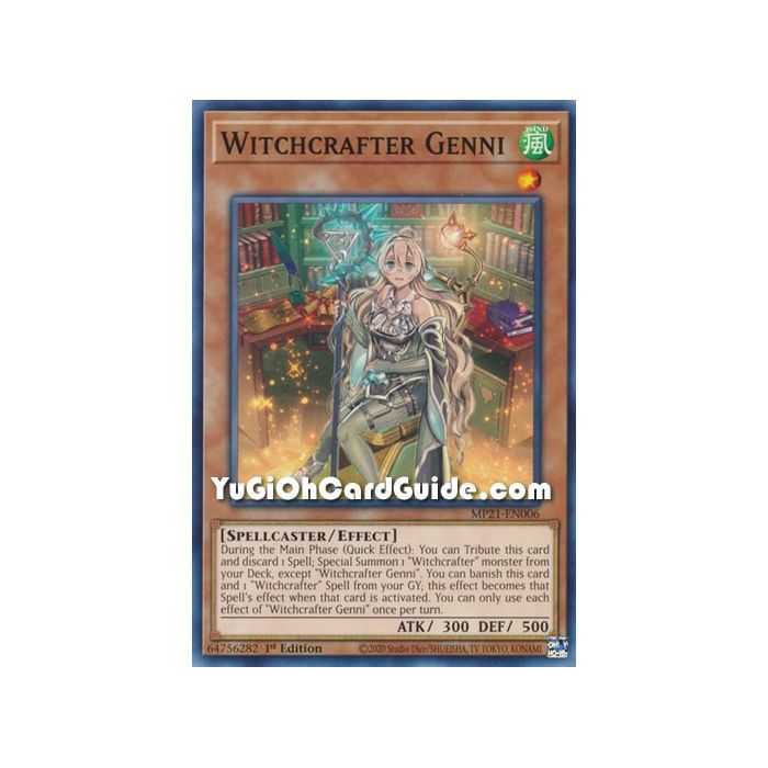 Witchcrafter Genni (Common) – 2021 Tin of Ancient Battles | Carta YUGIOH en México